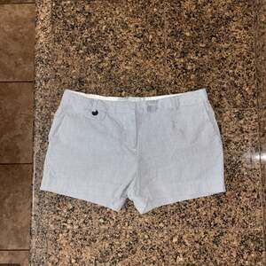 Old Navy Womens Blue and White Seersucker Pinstripe Shorts Size 4